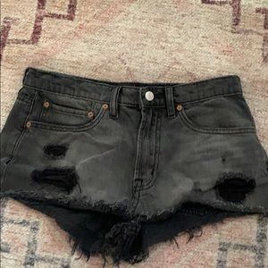 BDG Black Jean Shorts